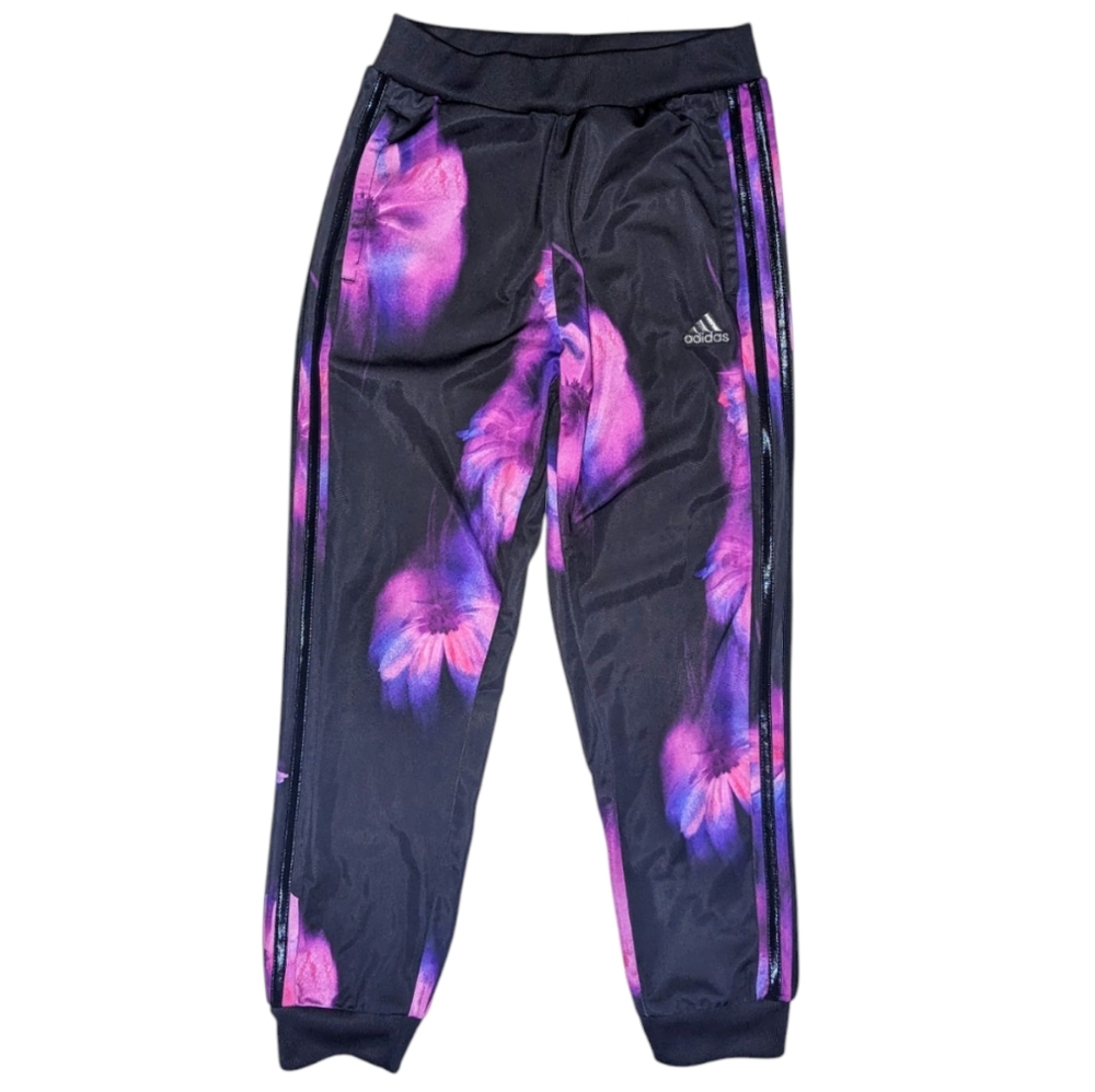 Adidas Girl's Floral Tricot Joggers